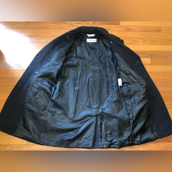 Sportmax Max Mara Womens  Morgana Wool Coat, Black 4 - Picture 5 of 8